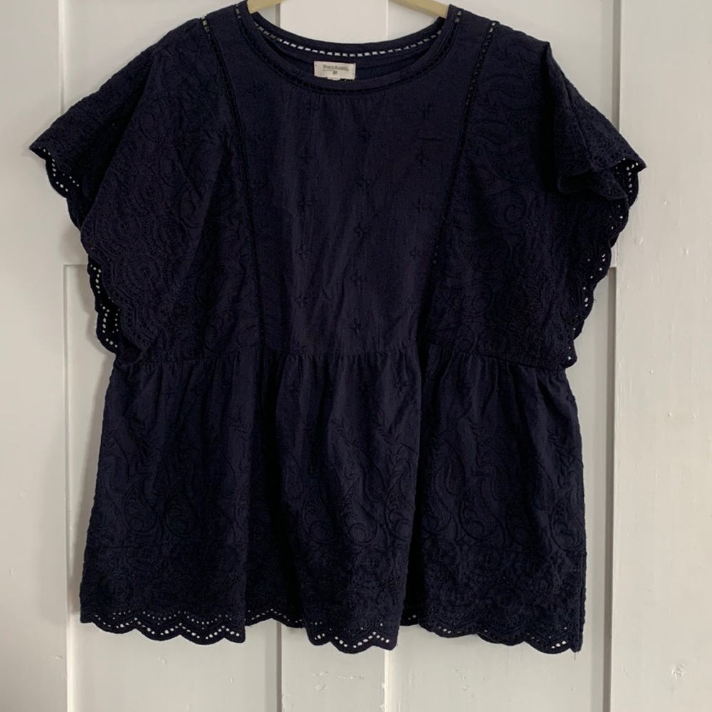 S/M World Market peplum style top